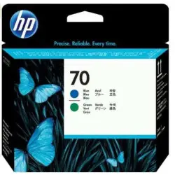 HP 70 Bleu vert Tête d'impression d'origine