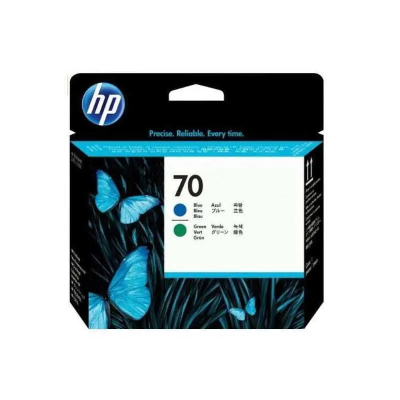 HP 70 Bleu vert Tête d'impression d'origine