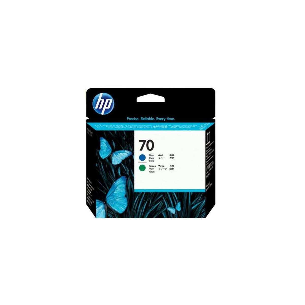 HP 70 Bleu vert Tête d'impression d'origine HP 70 Bleu vert Tête d'impression d'origine