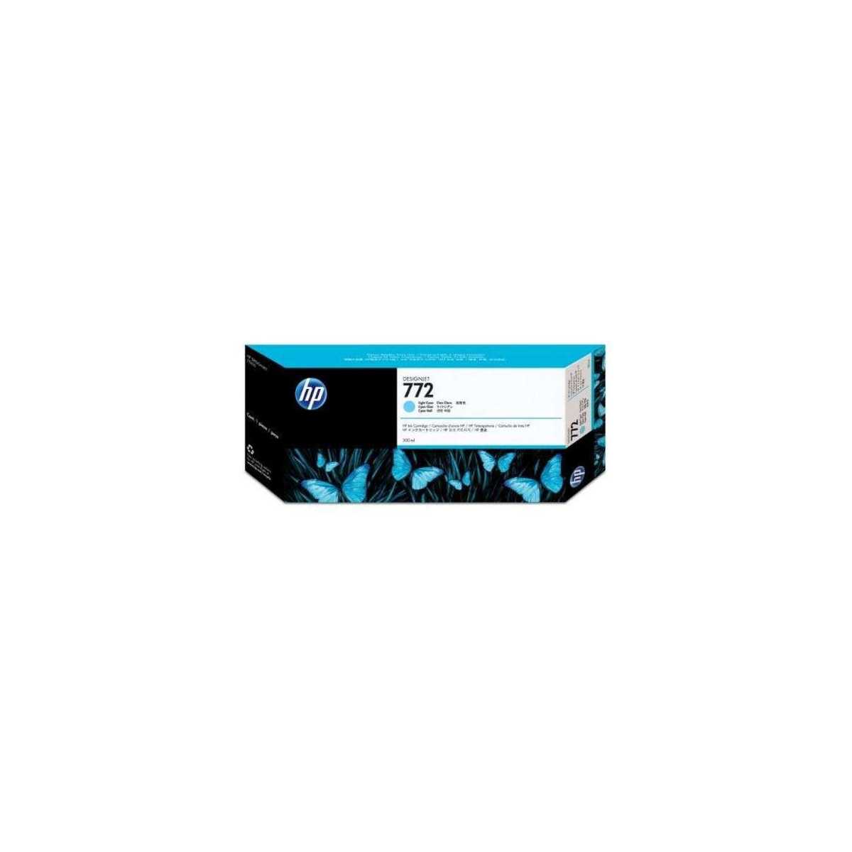 HP 772 Cyan clair Cartouche d'encre d'origine -CN632A HP 772 Cyan clair Cartouche d'encre d'origine -CN632A