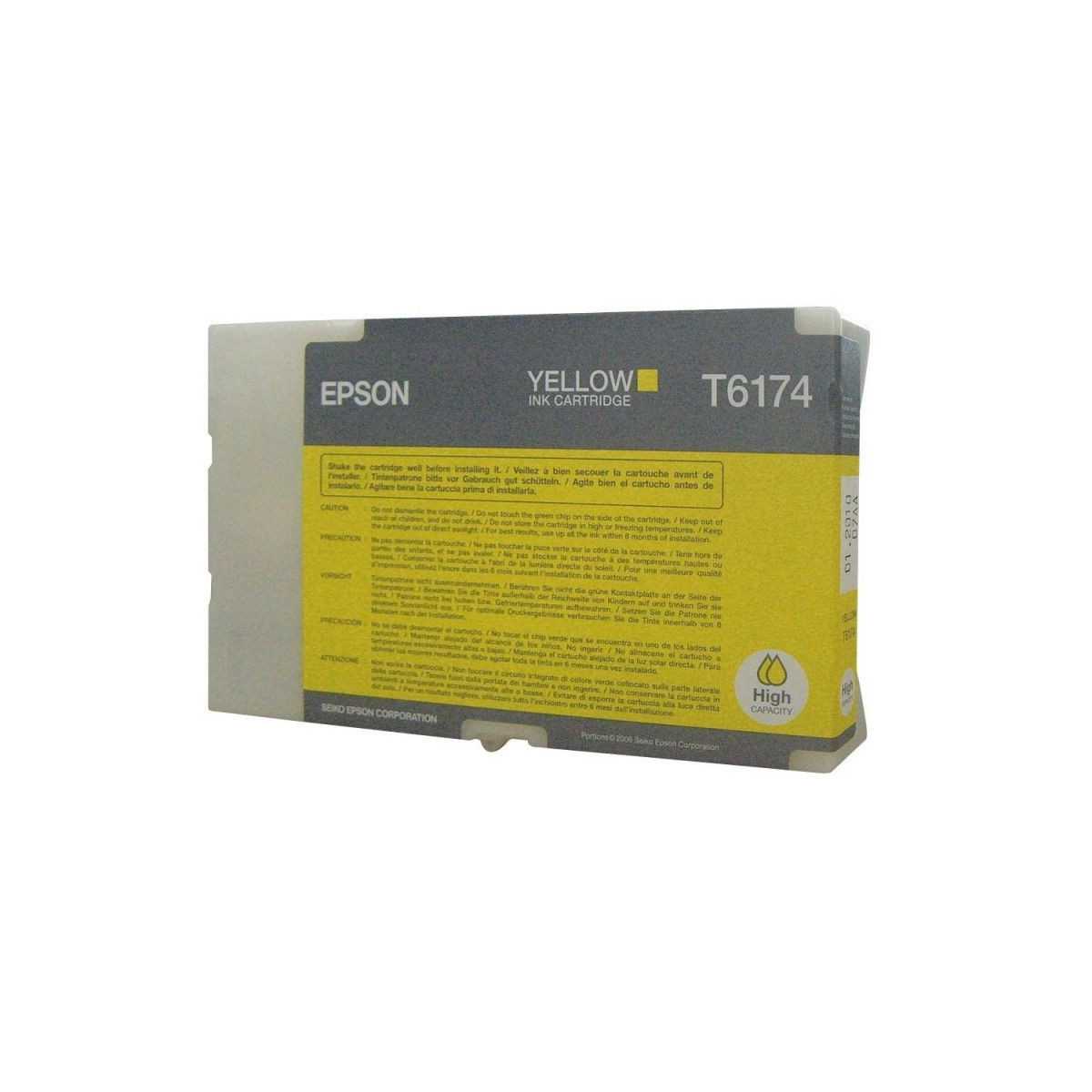 Epson T6174 Jaune Cartouche d'origine au meilleur prix Epson T6174 Jaune Cartouche d'origine au meilleur prix