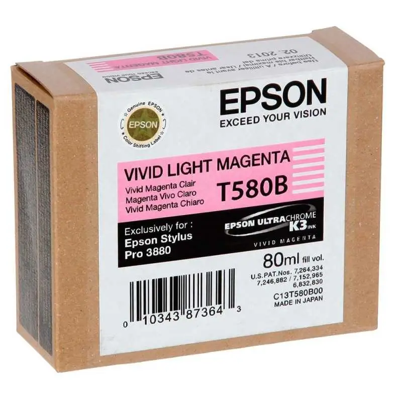 EPSON T580B Magenta vif clair Cartouche d'encre au meilleur prix EPSON T580B Magenta vif clair Cartouche d'encre au meilleur prix