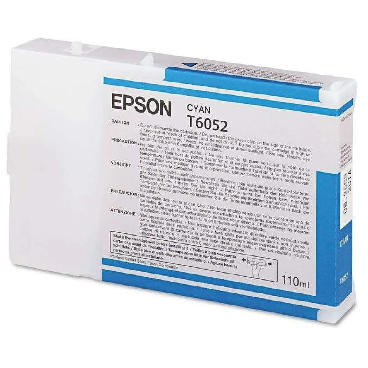 Epson T6052 Cyan Cartouche d'encre d'origine