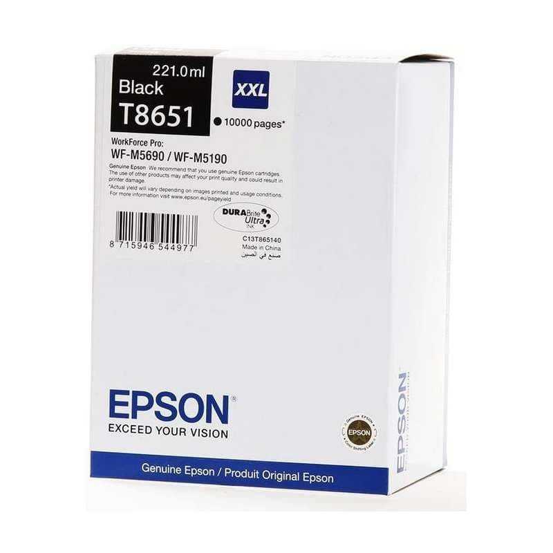 Epson T8651 XXL Noir Cartouche d'encre d'origine moins chère