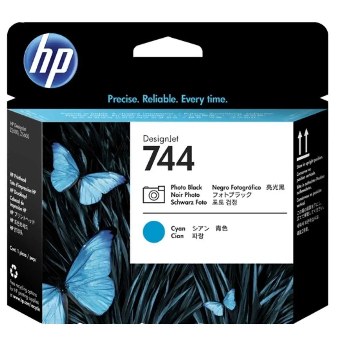 HP 744 Photo noir Cyan Tête d'impression d'origine - F9J86A