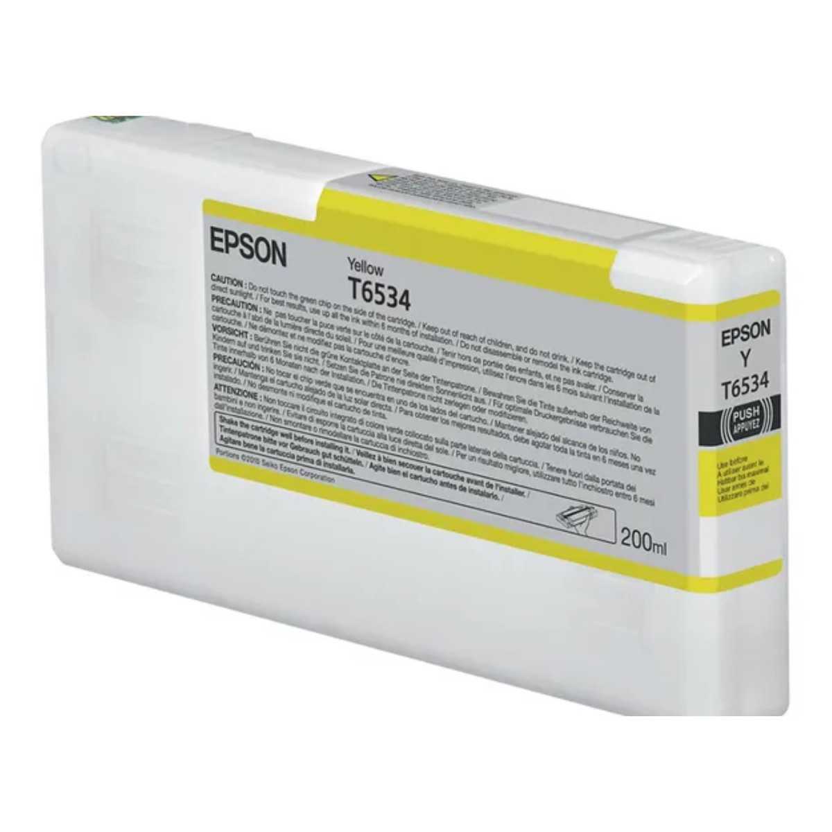 Epson T6534 Jaune Cartouche d'encre au meilleur prix Epson T6534 Jaune Cartouche d'encre au meilleur prix