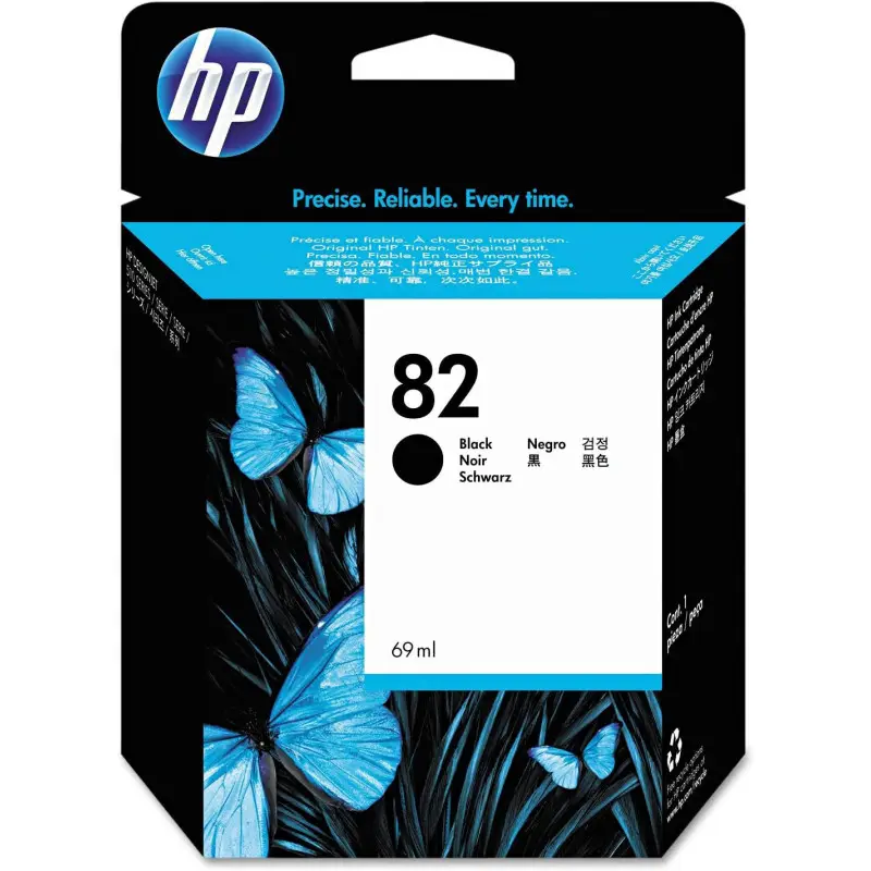 HP 82 Noir (69ML) Cartouche d'encre d'origine - CH565A