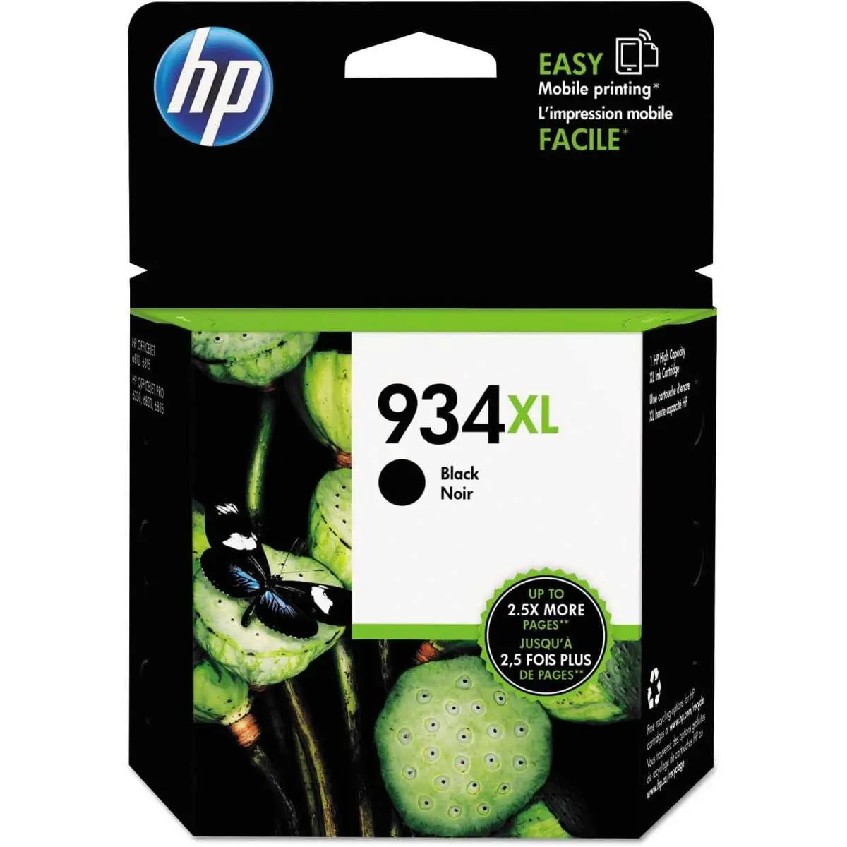 HP 934XL Noir Cartouche d'encre d'origine HP 934XL Noir Cartouche d'encre d'origine