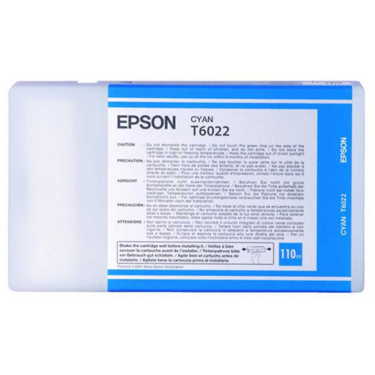 Epson T6022 Cyan Cartouche d'encre au meilleur prix Epson T6022 Cyan Cartouche d'encre au meilleur prix