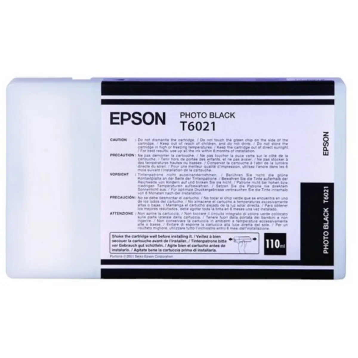 Epson T6021 Photo noir Cartouche d'encre d'origine