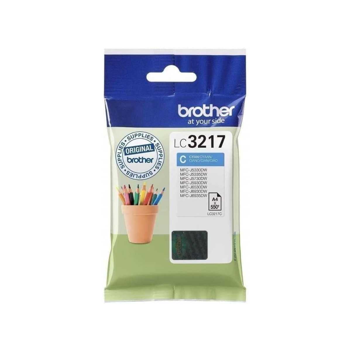Brother LC3217C Cyan Cartouche d'encre au meilleur prix Brother LC3217C Cyan Cartouche d'encre au meilleur prix