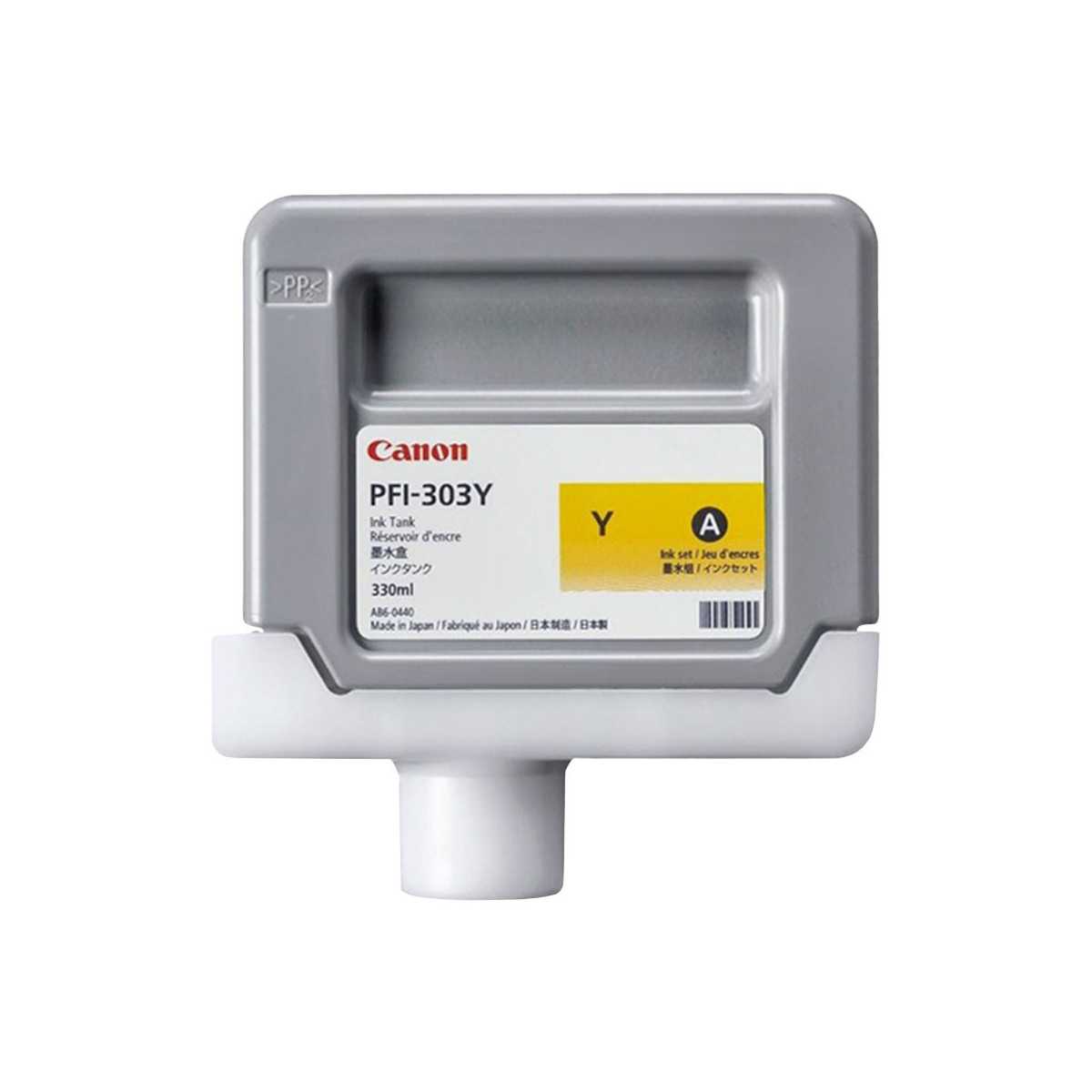Canon PFI-303Y Jaune Cartouche d'encre au meilleur prix Canon PFI-303Y Jaune Cartouche d'encre au meilleur prix