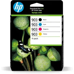 HP 903 Noir couleur Multipack de 4 cartouches d'encre d'origine