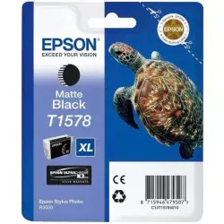 Epson T1578 Noir mat Tortue Cartouche d'encre authentique au meilleur prix
