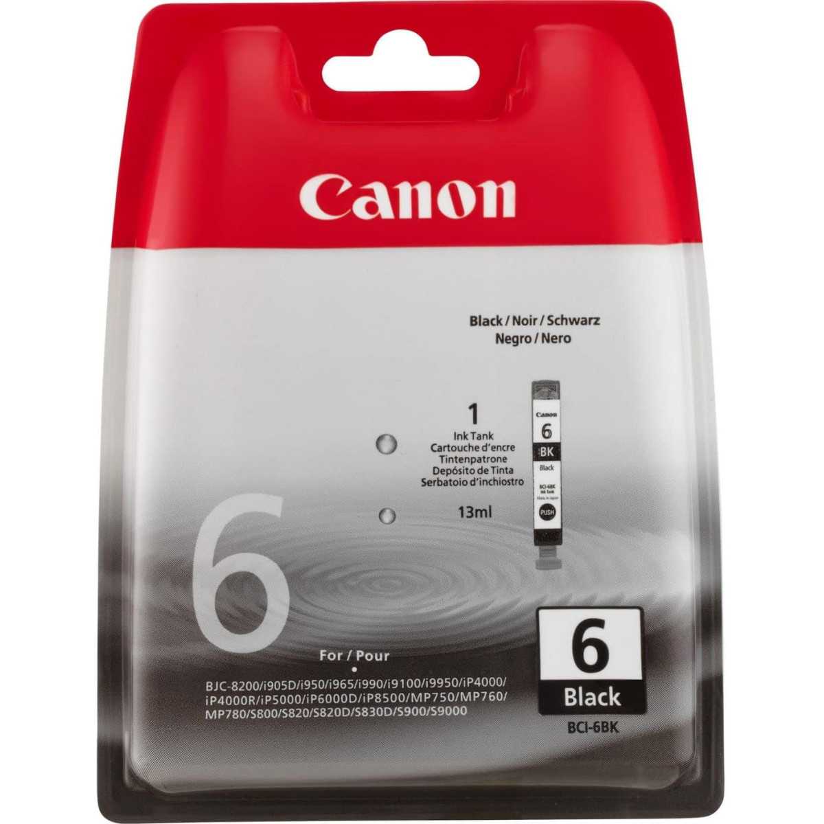 Canon BCI-6BK Noir Cartouche d'encre d'origine au meilleur prix Canon BCI-6BK Noir Cartouche d'encre d'origine au meilleur prix