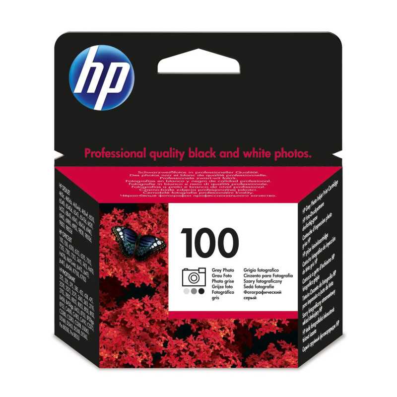 HP 100 Gris photo Cartouche d'impression d'origine au meilleur prix