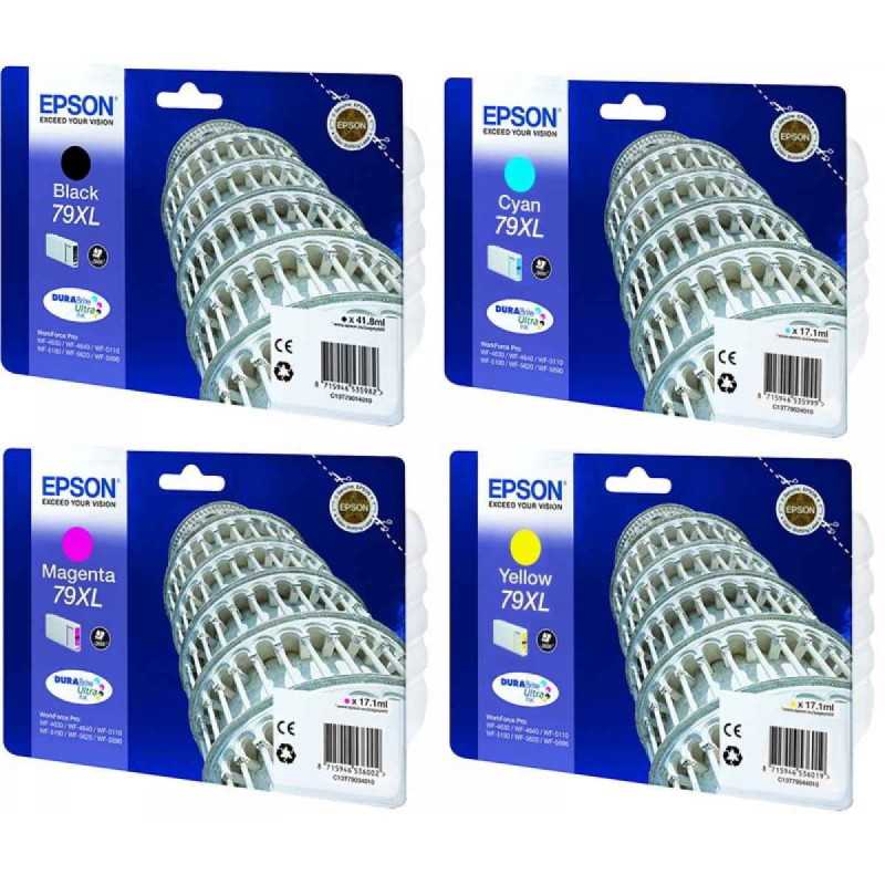 Epson 79XL Noir couleur Tour De Pise 4 Cartouches au meilleur prix