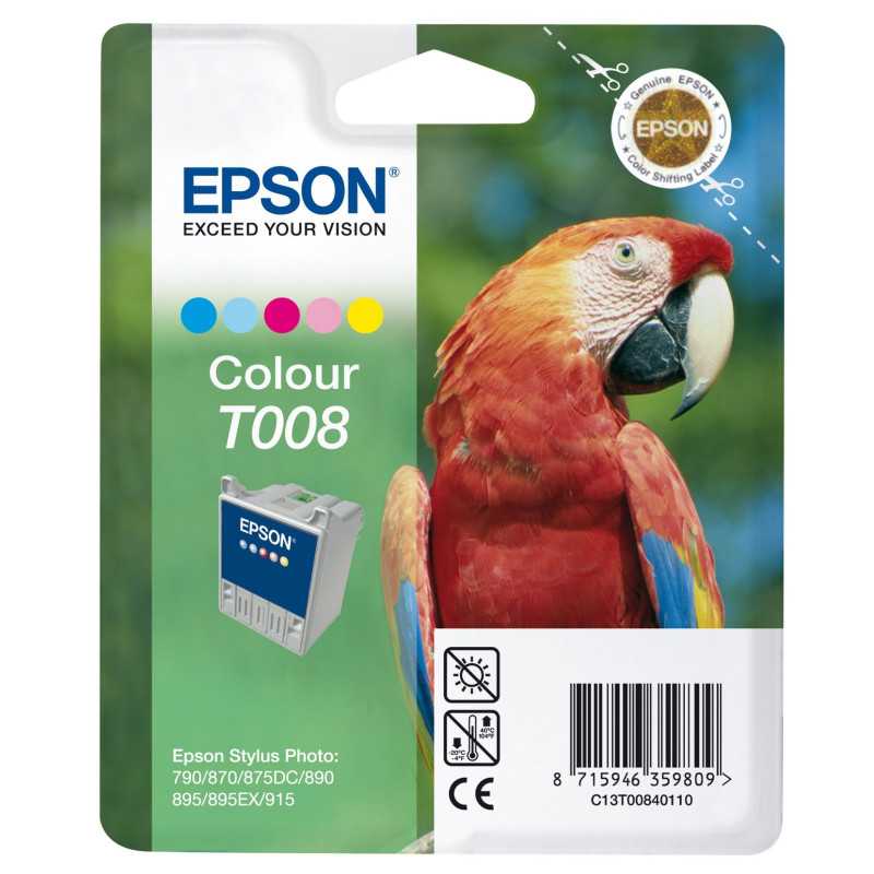 Epson T008 Couleur Perroquet Cartouche d'encre au meilleur prix