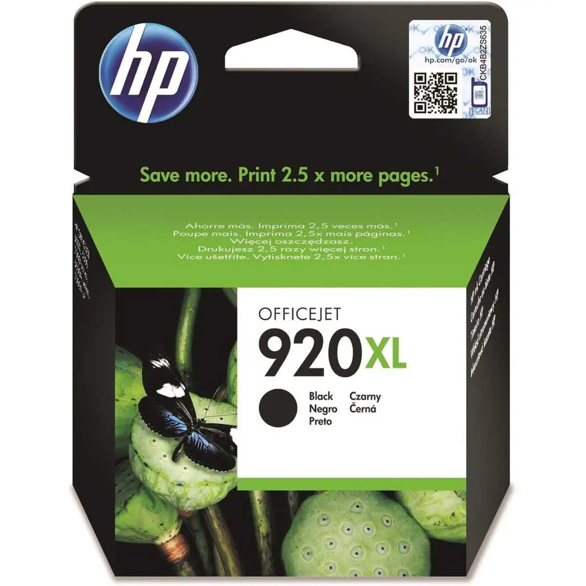 HP 920XL Noir Cartouche d'encre d'origine au meilleur prix