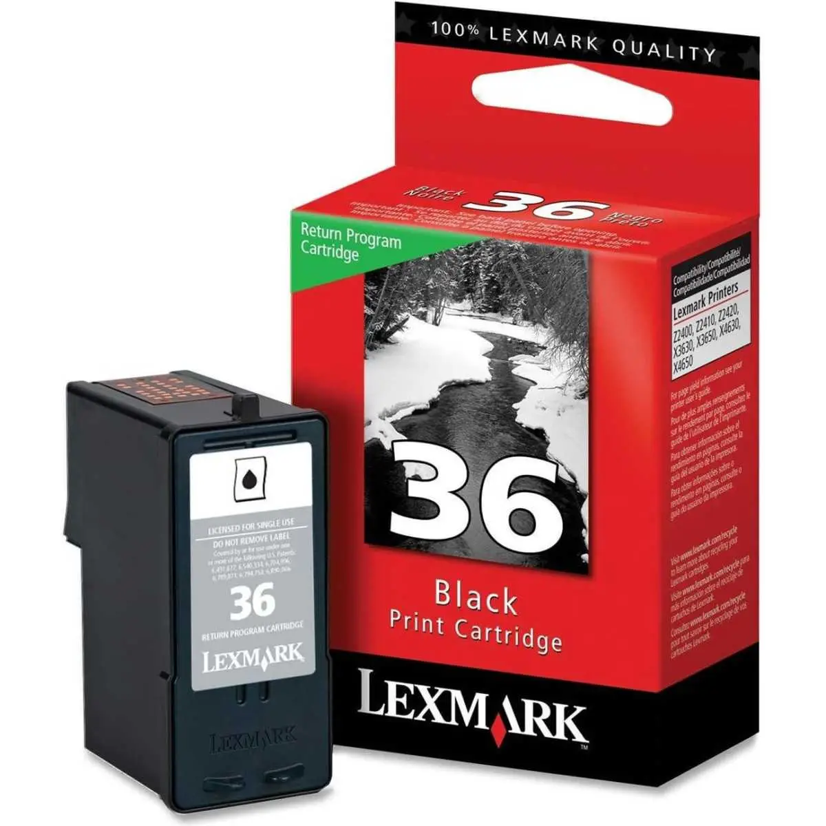 Lexmark 36 Noir Cartouche authentique au meilleur prix Lexmark 36 Noir Cartouche authentique au meilleur prix