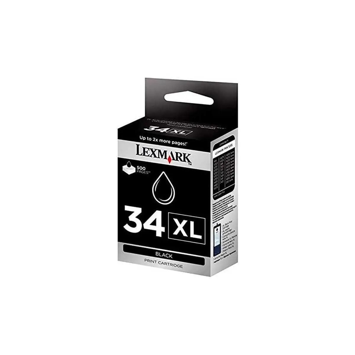 Lexmark 34XL Noir Cartouche authentique au meilleur prix