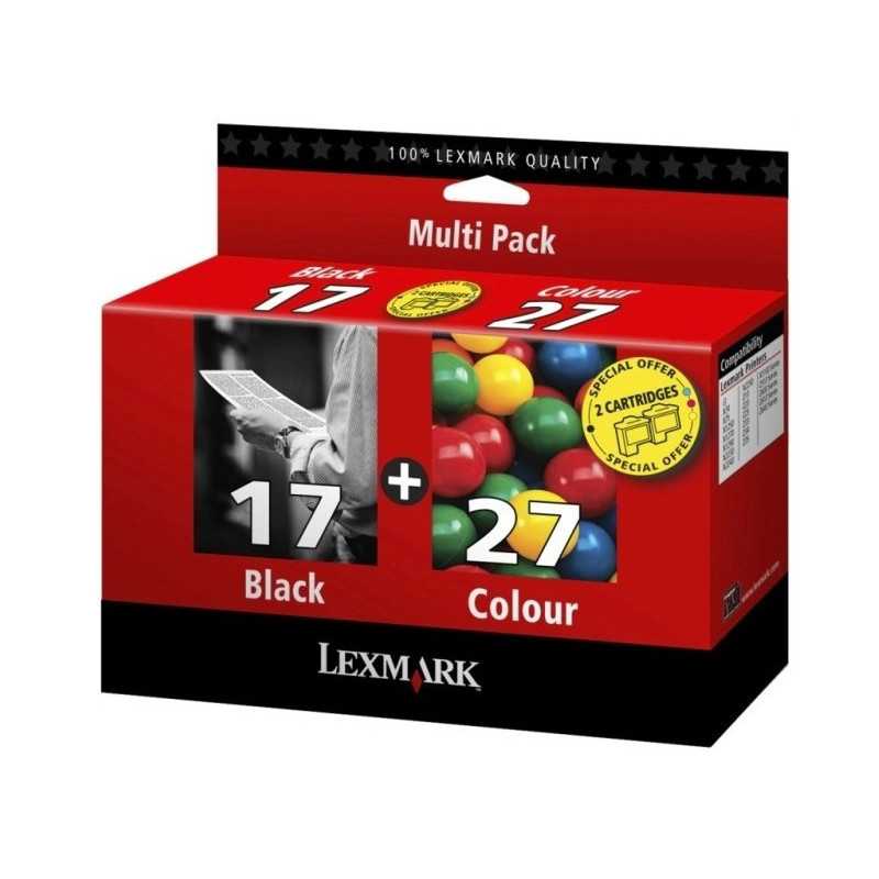 Lexmark 17/27 Noir couleur Pack de 2 Cartouches au meilleur prix