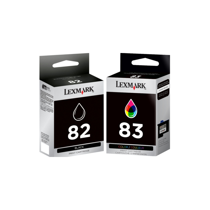 Lexmark 82/83 Noir couleur Pack de 2 cartouches au meilleur prix