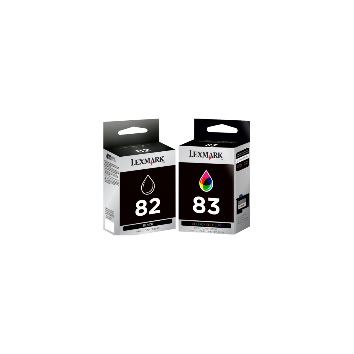 Lexmark 82/83 Noir couleur Pack de 2 cartouches au meilleur prix Lexmark 82/83 Noir couleur Pack de 2 cartouches au meilleur prix