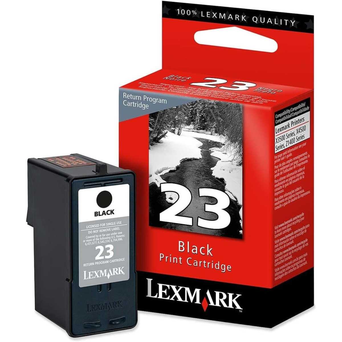Lexmark 23 Noir Cartouche d'encre d'origine au meilleur prix