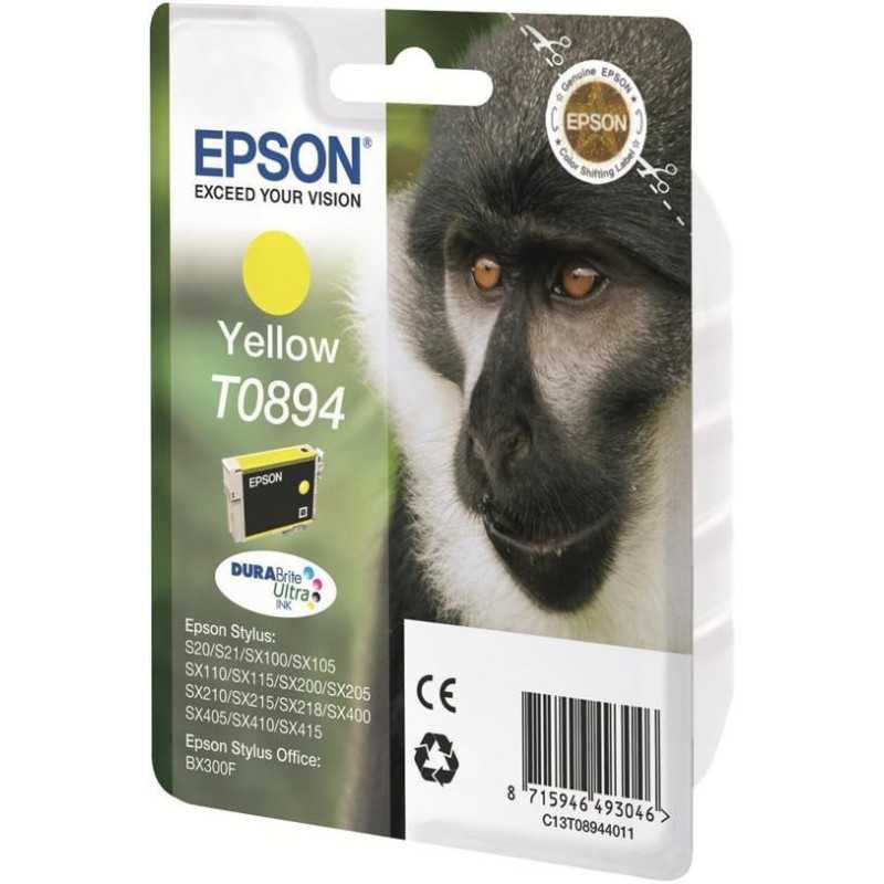 Epson T0894 Singe Jaune Cartouche d'encre d'origine au meilleur prix