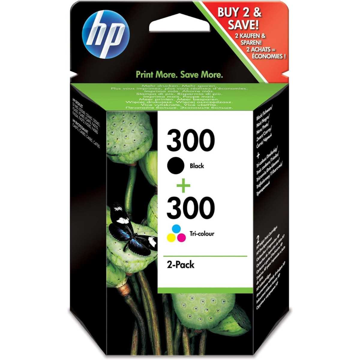 HP 300 Noir couleur Pack de 2 Cartouches d'encre au meilleur prix HP 300 Noir couleur Pack de 2 Cartouches d'encre au meilleur prix