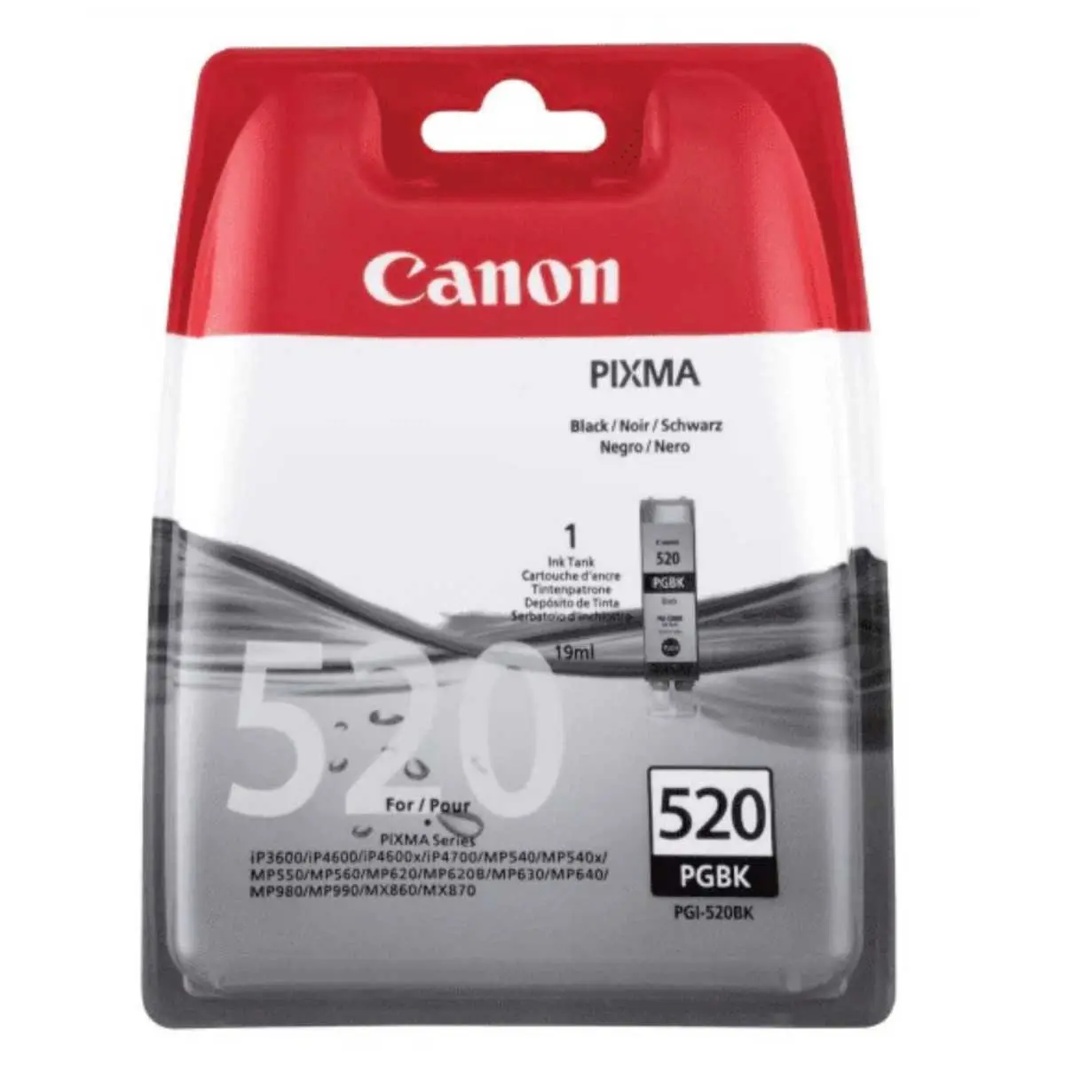 Canon PGI-520BK Noir Pack de 2 cartouches authentiques au meilleur prix Canon PGI-520BK Noir Pack de 2 cartouches authentiques au meilleur prix