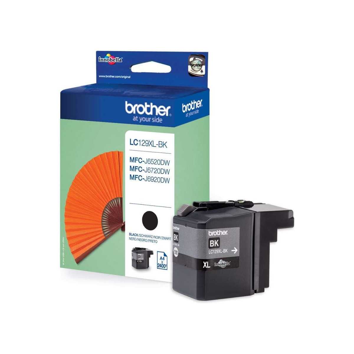Brother LC129XL BK Noir Cartouche d'encre d'origine
