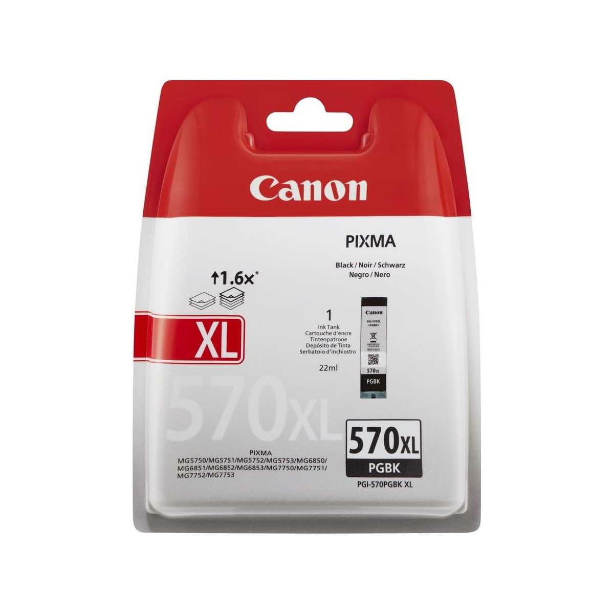 Canon PGBK-570XL Noir Cartouche d'encre d'origine au meilleur prix. Canon PGBK-570XL Noir Cartouche d'encre d'origine au meilleur prix.