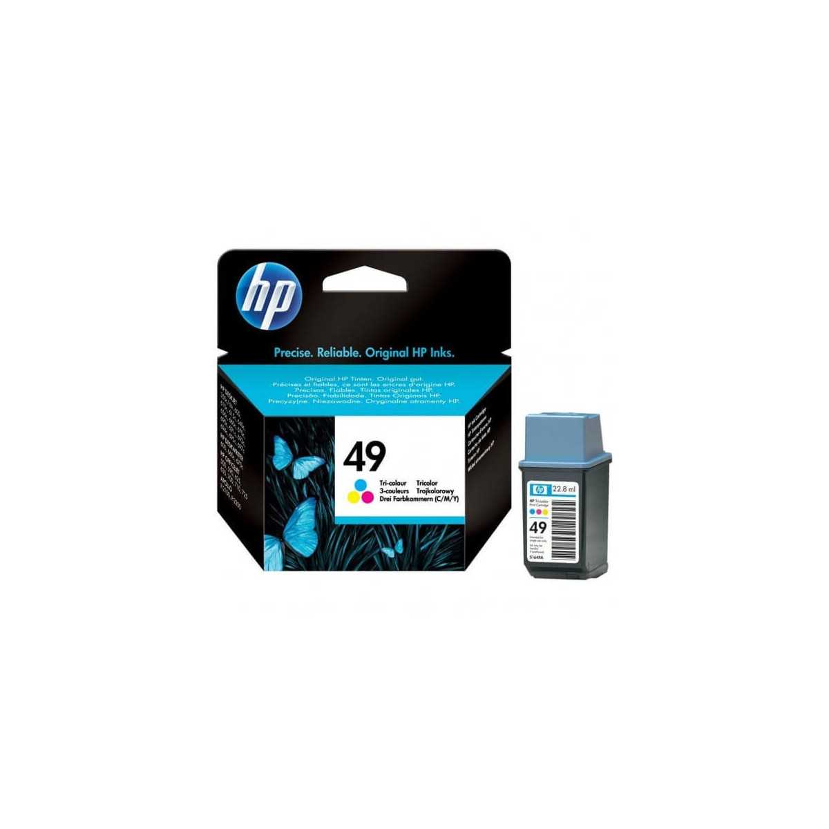 HP 49 couleur Cartouche d'encre d'origine moins chère
