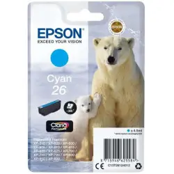 Epson 26 Cyan Ours polaire Cartouche authentique au meilleur prix