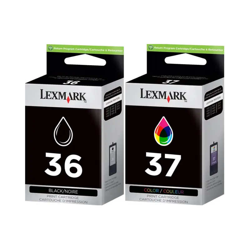 Lexmark 36/37 Noir couleur Pack de cartouches authentiques au meilleur prix