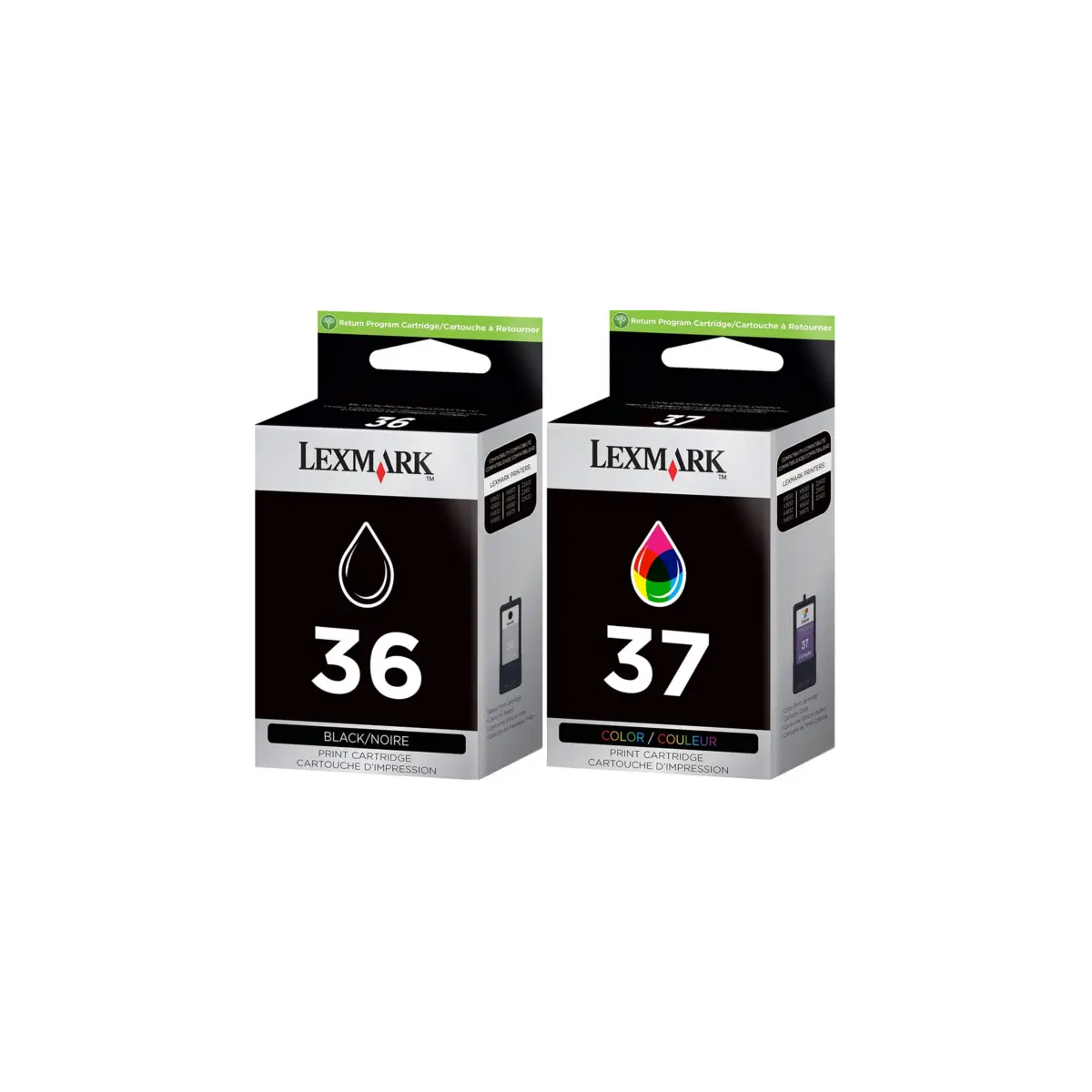 Lexmark 36/37 Noir couleur Pack de cartouches authentiques au meilleur prix Lexmark 36/37 Noir couleur Pack de cartouches authentiques au meilleur prix