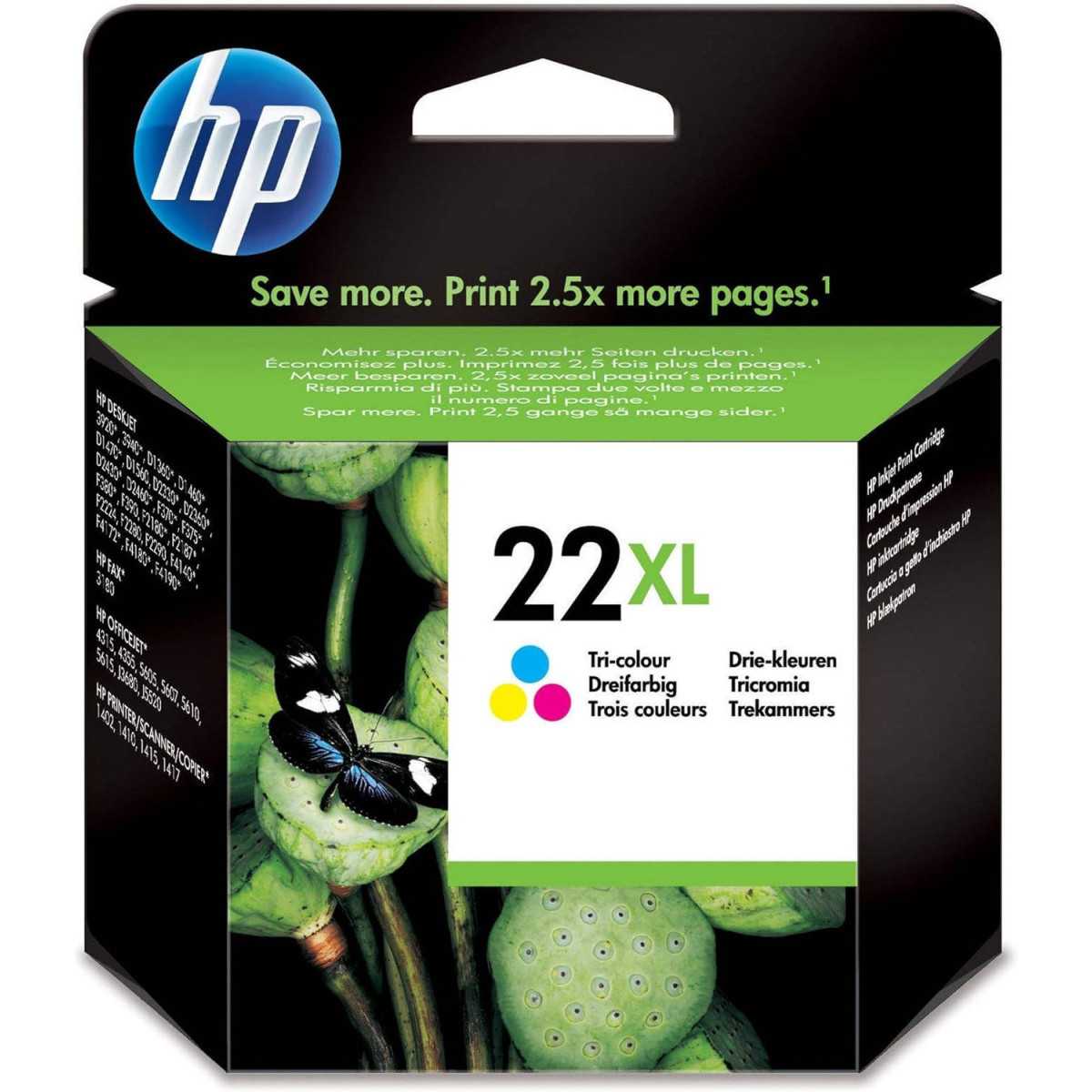 HP 22XL Couleur Cartouche d'encre d'origine au meilleur prix HP 22XL Couleur Cartouche d'encre d'origine au meilleur prix