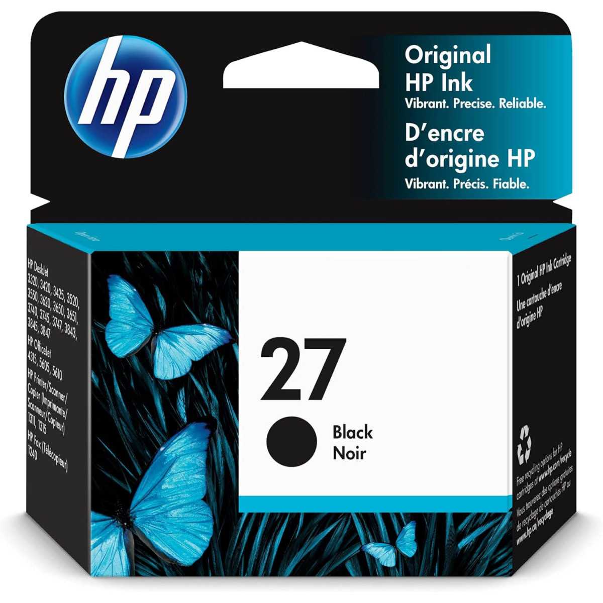 HP 27 Noir Cartouche d'encre d'origine au meilleur prix HP 27 Noir Cartouche d'encre d'origine au meilleur prix