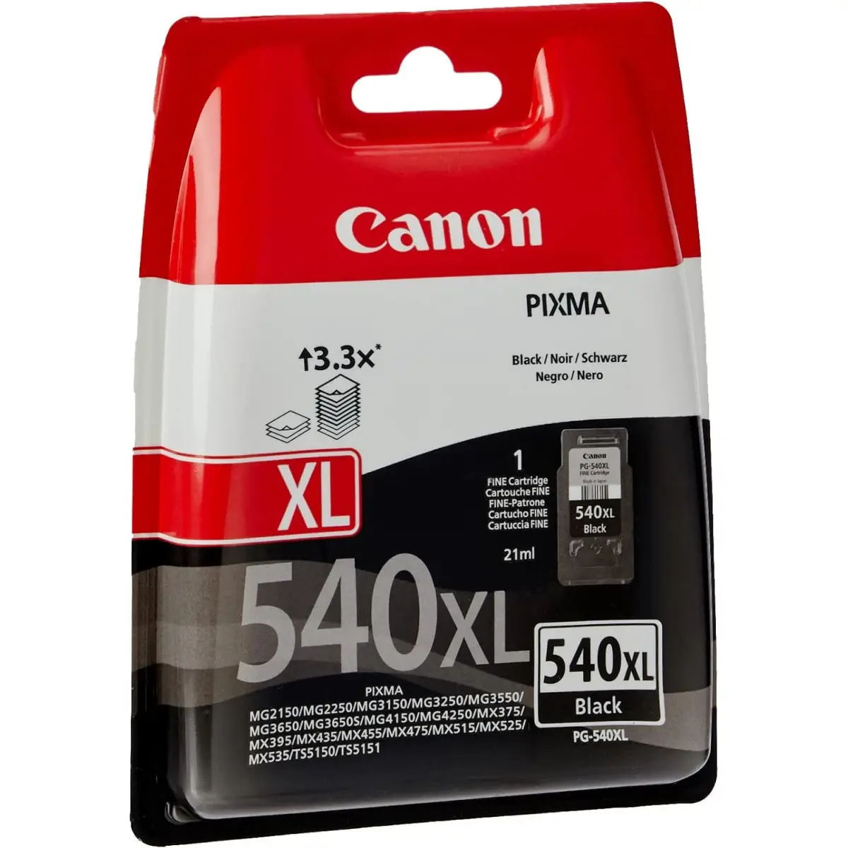 Canon PG-540XL Noir Cartouche authentique au meilleur prix