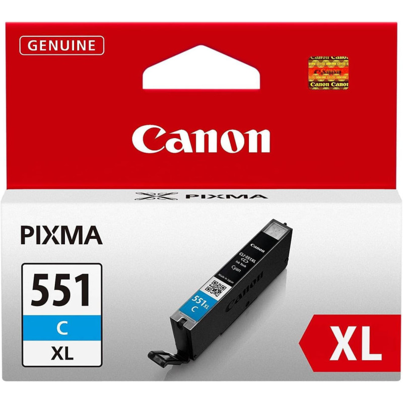 Canon CLI-551C XL Cyan Cartouche authentique au meilleur prix