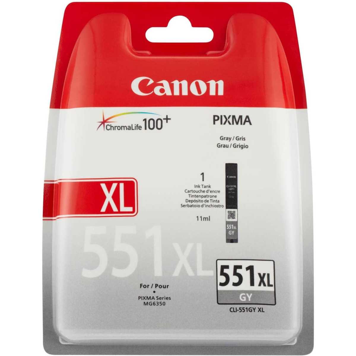 Canon CLI-551XL GY Gris Cartouche d'encre d'origine au meilleur prix Canon CLI-551XL GY Gris Cartouche d'encre d'origine au meilleur prix