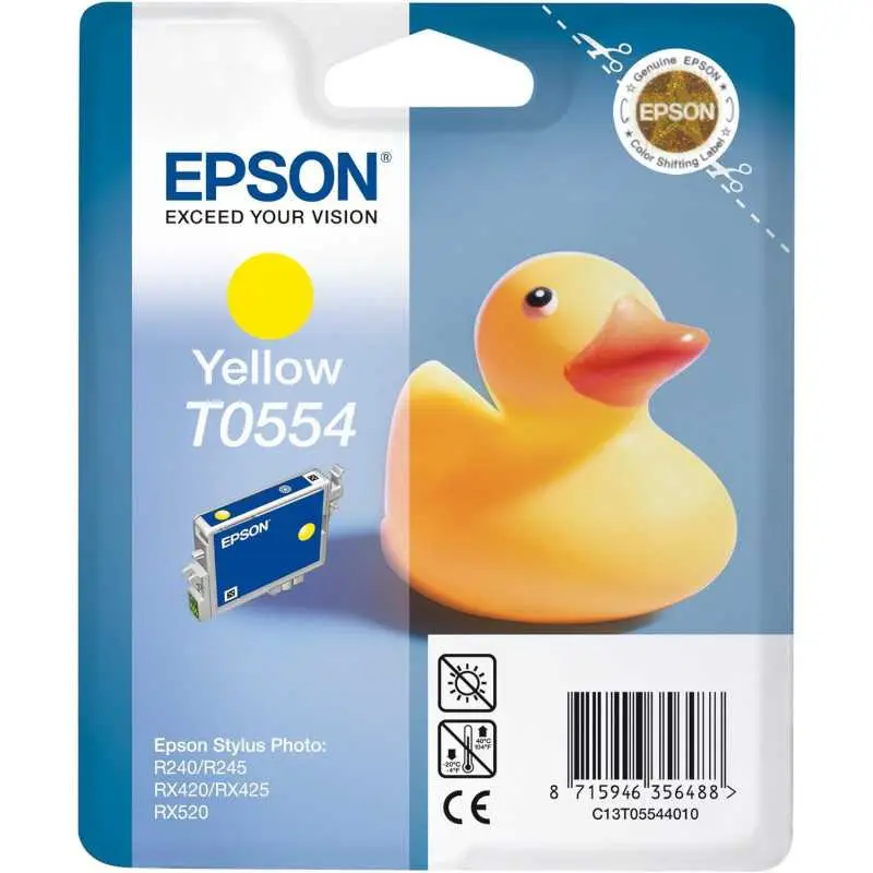 Epson T0554 Canard Jaune Cartouche d'encre d'origine au meilleur prix