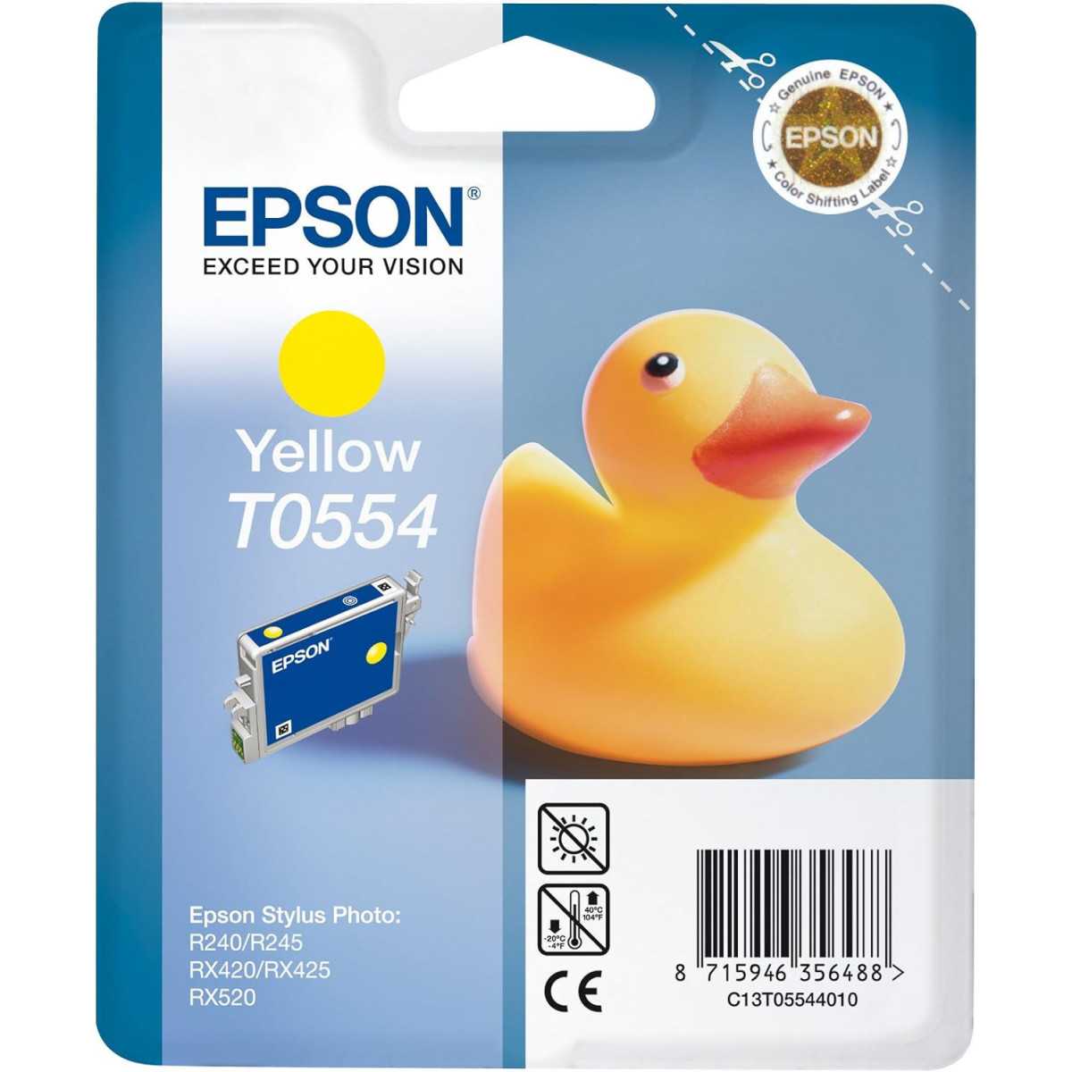 Epson T0554 Jaune Canard Cartouche authentique au meilleur prix Epson T0554 Jaune Canard Cartouche authentique au meilleur prix