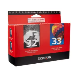 Lexmark 32/33 Noir couleur Pack de cartouches authentiques au meilleur prix