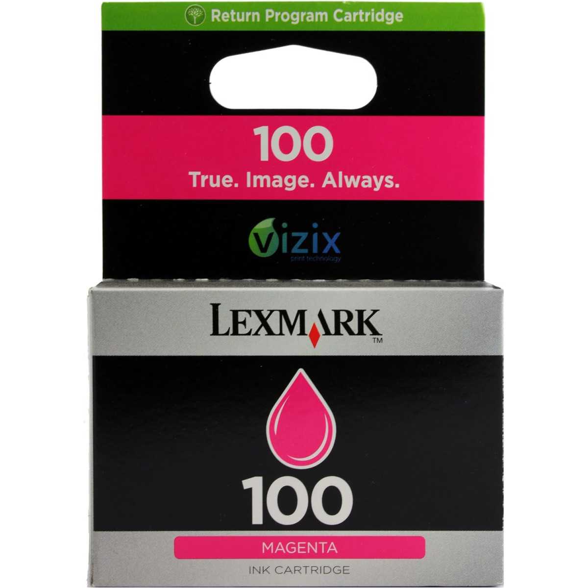 Lexmark 100 Magenta Cartouche d'encre d'origine au meilleur prix Lexmark 100 Magenta Cartouche d'encre d'origine au meilleur prix
