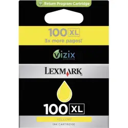 Lexmark 100XL Jaune Cartouche authentique au meilleur prix