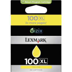 Lexmark 100XL Jaune Cartouche authentique au meilleur prix