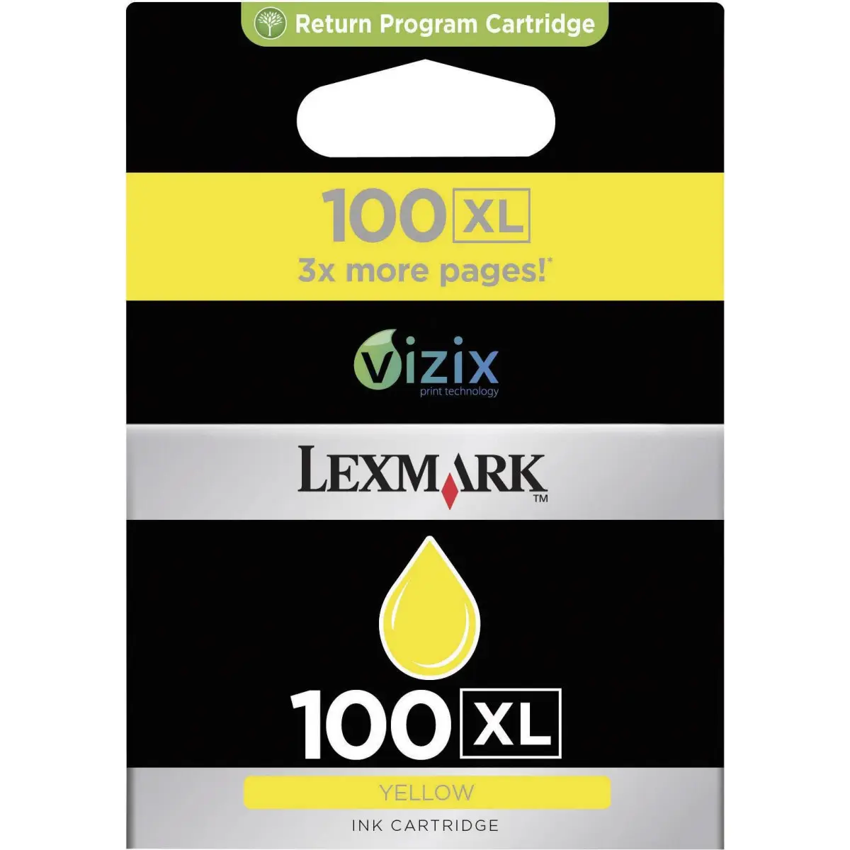 Lexmark 100XL Jaune Cartouche authentique au meilleur prix
